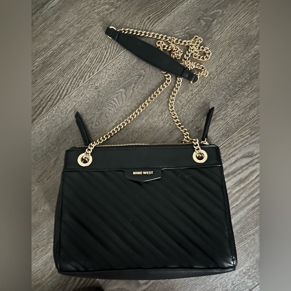 Nine West Black Quilted Shoulder Bag